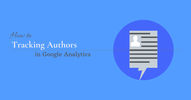 Authors Tracking in Google Analytics
