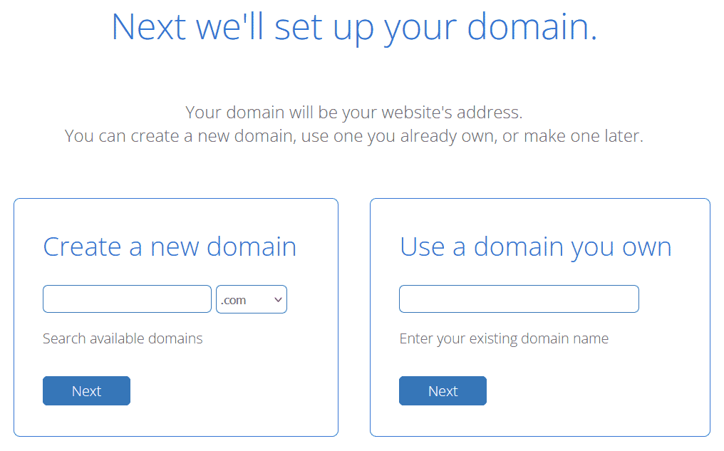 create your domain